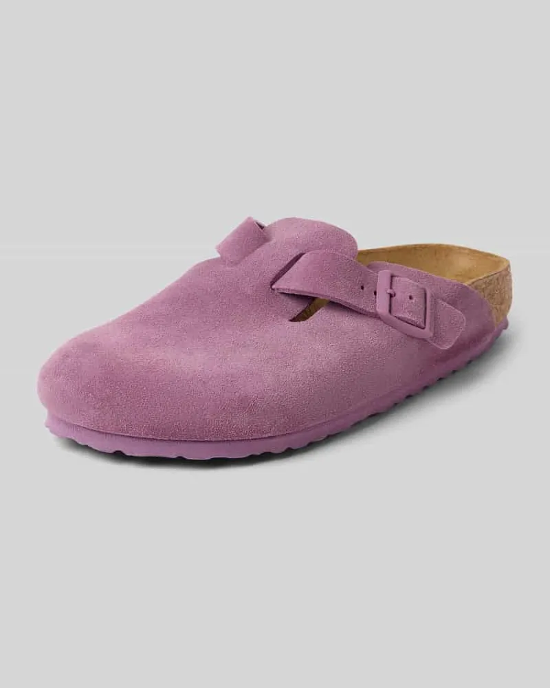 Birkenstock Hausschuhe mit Logo-Detail Modell 'Boston Mauve