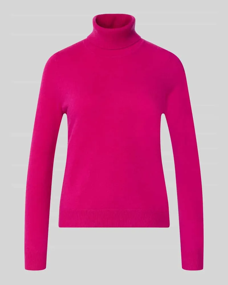 Christian Berg Regular Fit Rollkragenpullover aus reinem Kaschmir Pink