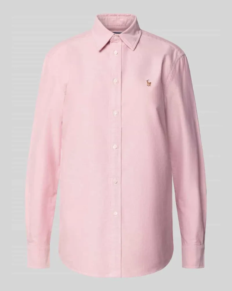Ralph Lauren Hemdbluse mit Knopfleiste Rosa