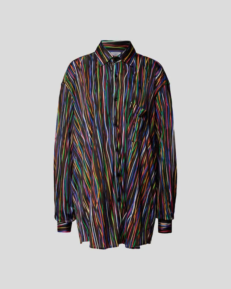 VETEMENTS Longbluse mit Streifenmuster Multi