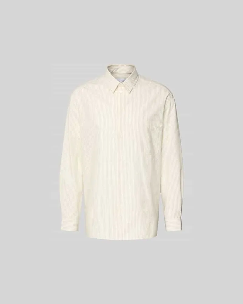Kitsuné Oversized Freizeithemd mit Kentkragen Ecru