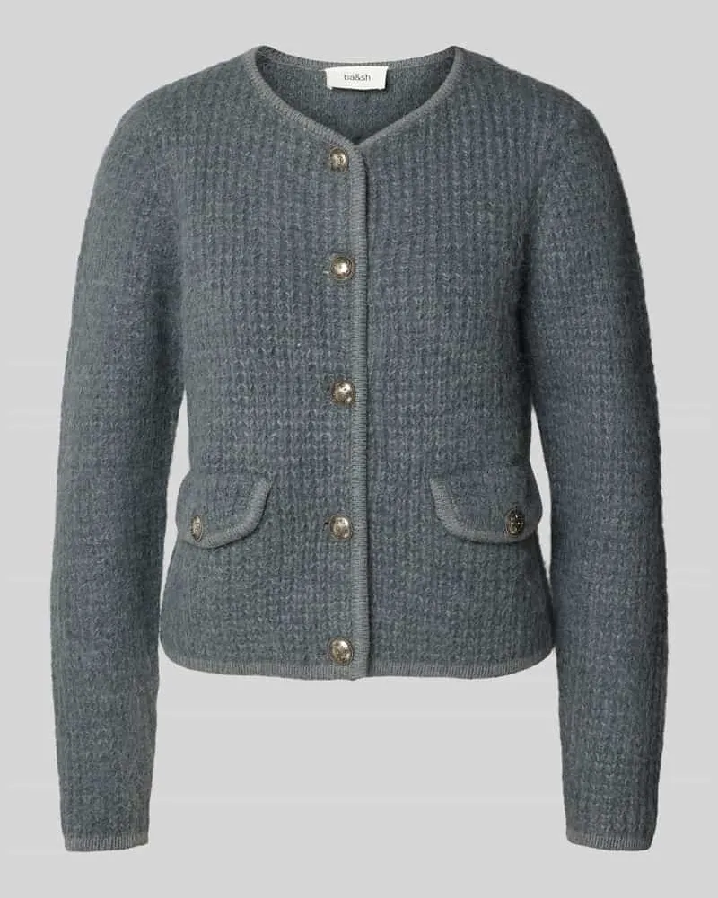 ba&sh Strickjacke aus Alpaka-Mix mit Knopfleiste Modell 'HARRY Anthrazit