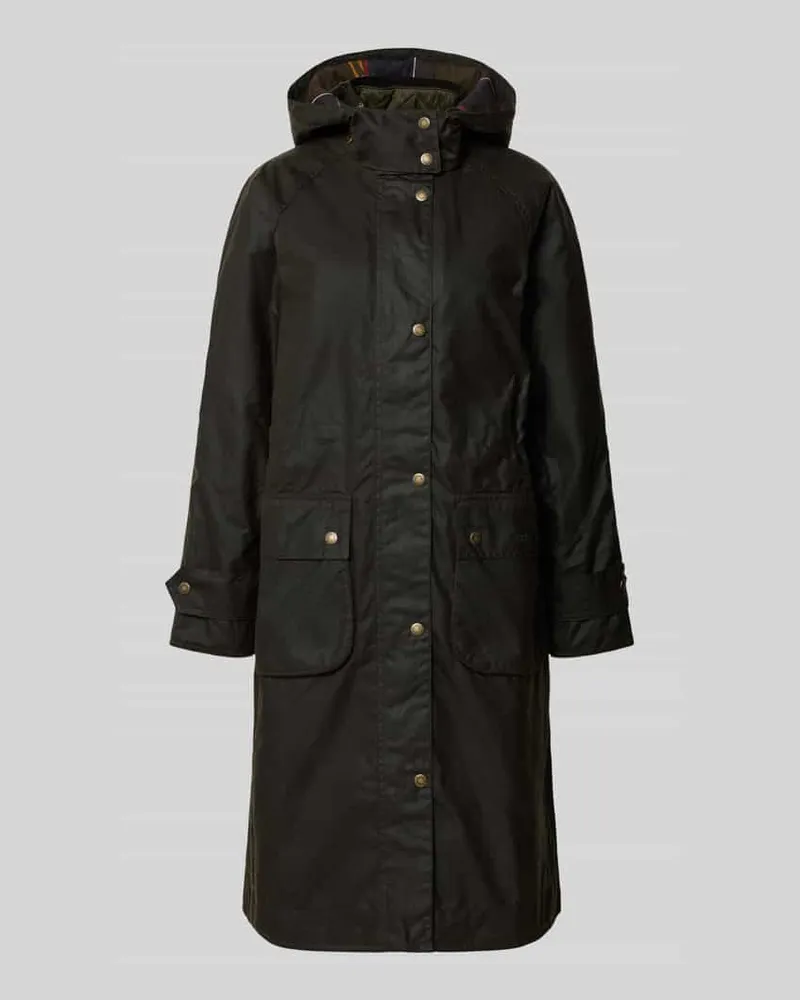 Barbour Regular Fit Parkamantel aus reiner Baumwolle Modell 'LONG CANNICH Oliv