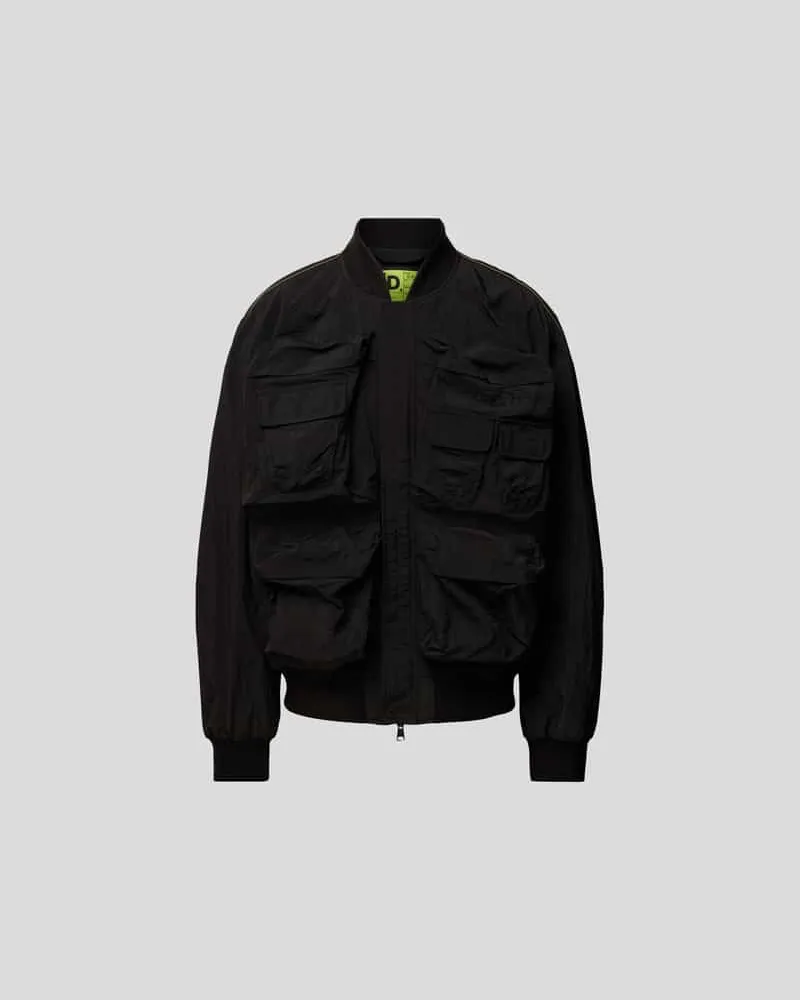 Diesel Bomberjacke mit Stehkragen Black