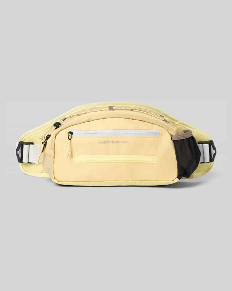 Peak Performance Trail Hip Bag mit Logo-Print und Reißverschlussfach Gelb