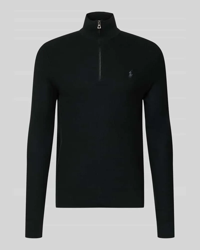 Ralph Lauren Strickpullover mit Label-Stitching Black