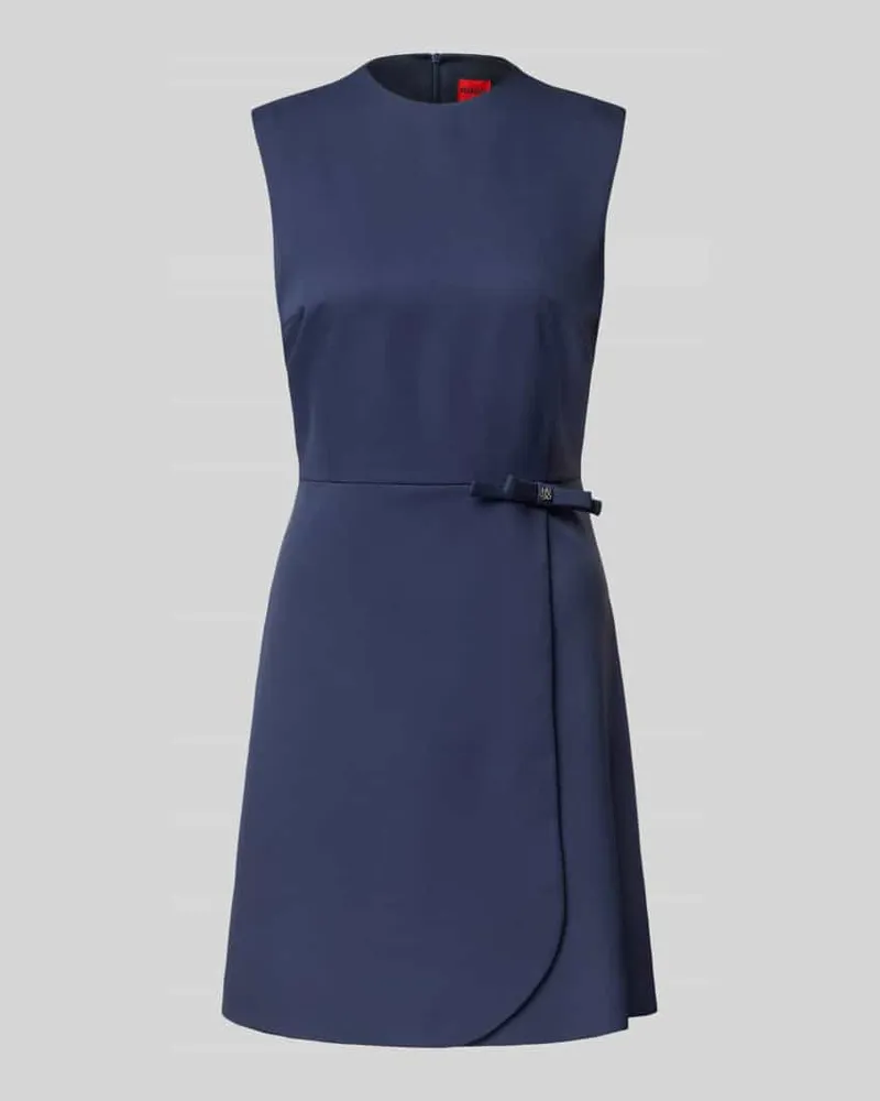 HUGO BOSS Minikleid mit Schleifen-Detail Modell 'Kanine Marine