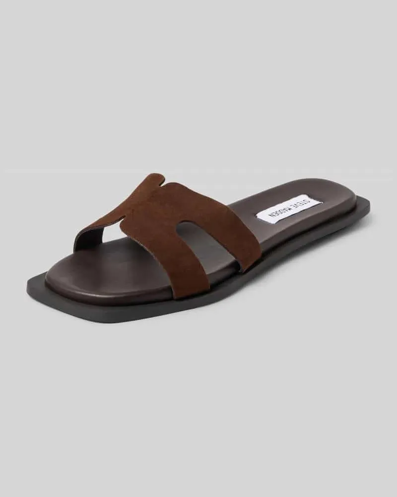 Steve Madden Slipper aus echtem Leder Modell 'Sofia Dunkelbraun