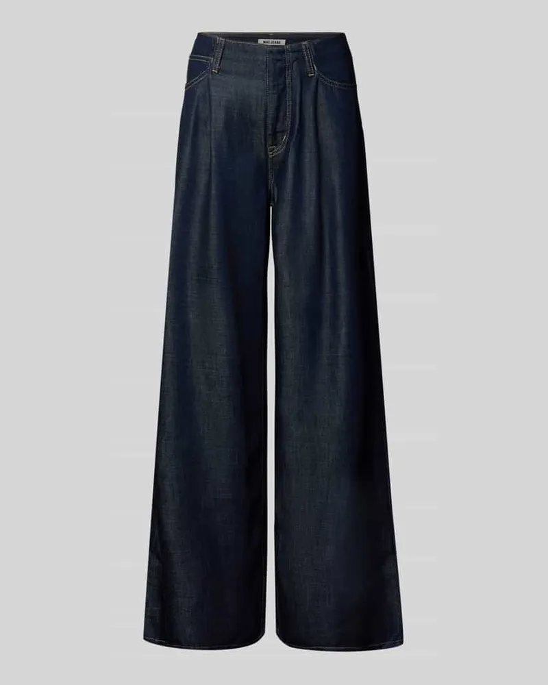 MAC Jeans Jeans mit weitem Bein und Eingrifftaschen Modell 'NAILA Dunkelblau
