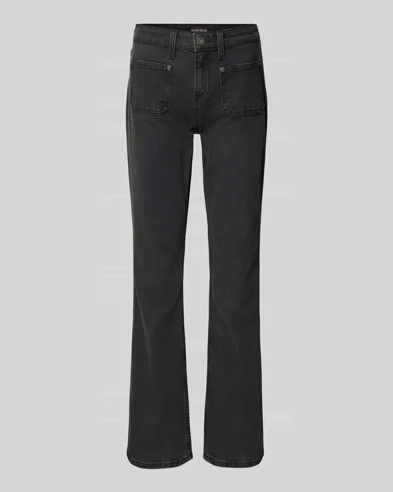 Guess Bootcut Jeans mit Eingrifftaschen Anthrazit