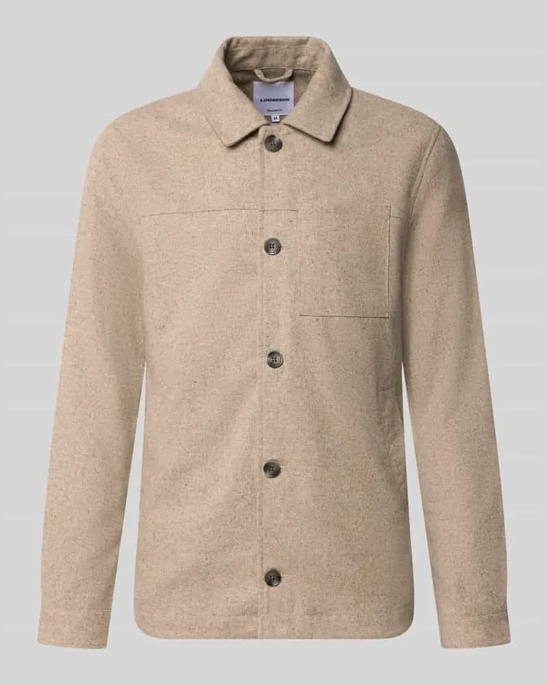 Lindbergh Regular Fit Jacke mit Woll-Anteil Sand
