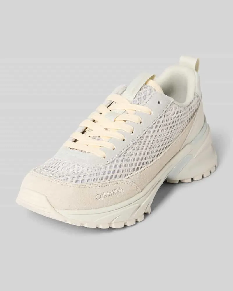 Calvin Klein Sneaker mit Label-Detail und profilierter Sohle Beige