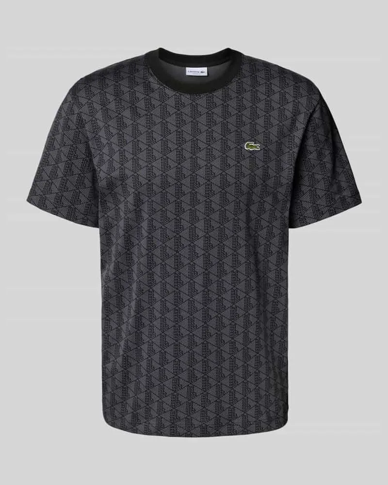 Lacoste Regular Fit T-Shirt aus reiner Baumwolle Black