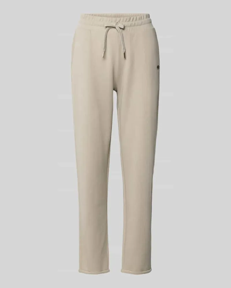 JOOP! Regular Fit Sweathose aus Baumwoll-Mix Ecru