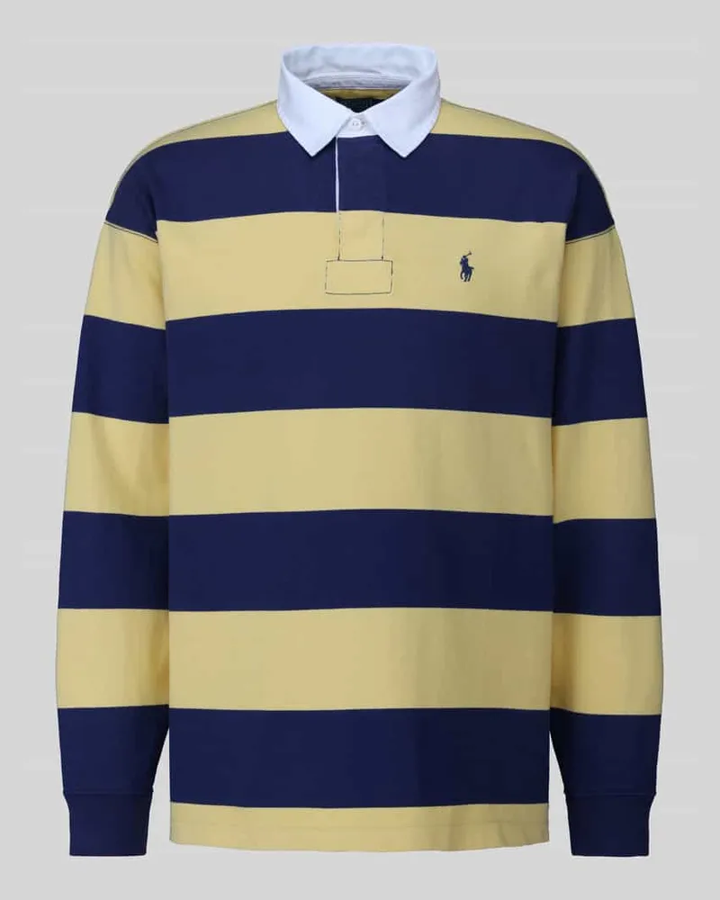 Ralph Lauren Regular Fit Sweatshirt aus reiner Baumwolle Gelb