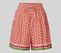 Relaxed Fit Bermudas mit Bundfalten