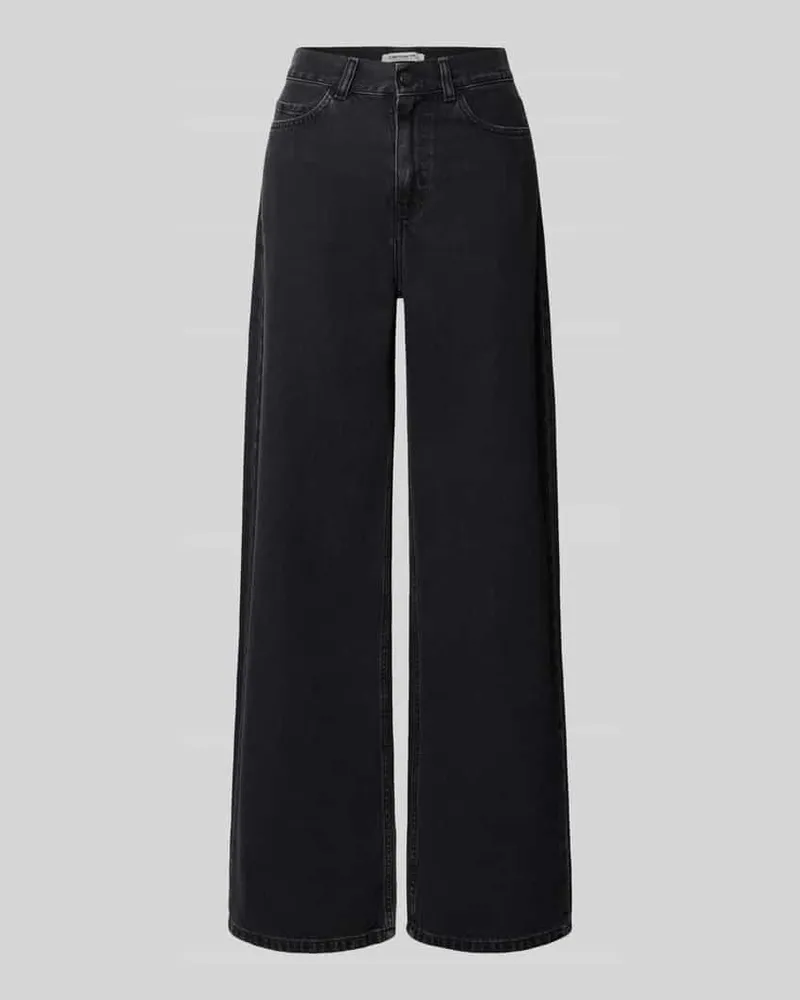 Carhartt WIP Wide Leg Jeans aus reiner Baumwolle Modell 'Jane Anthrazit