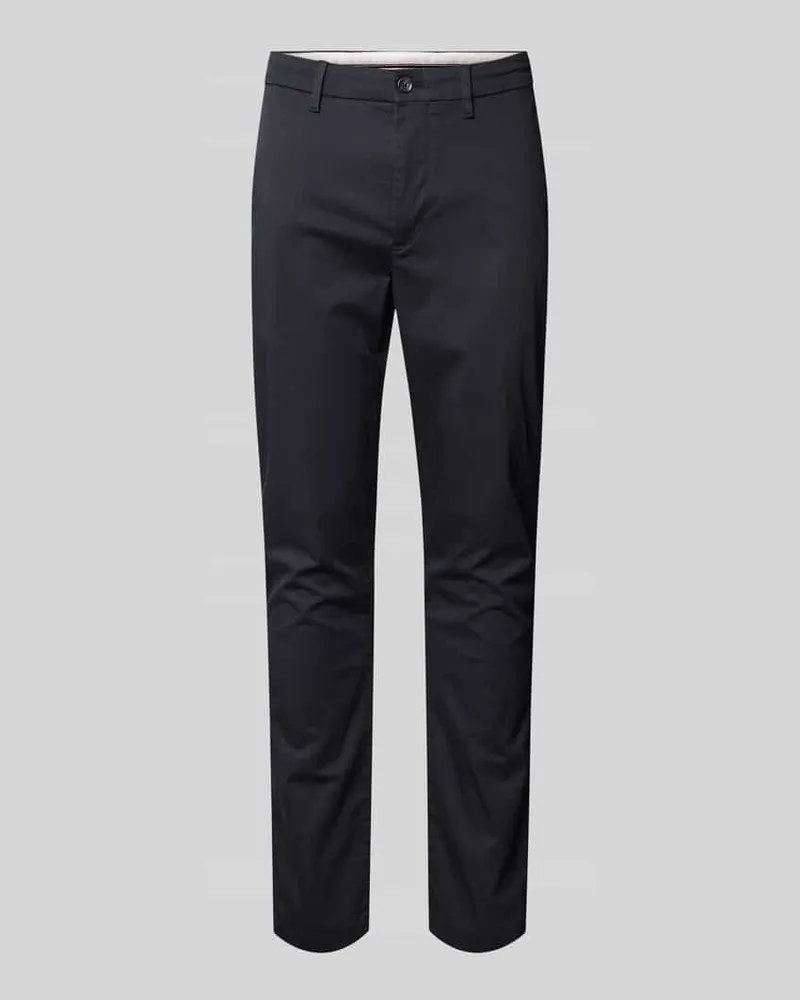 Tommy Hilfiger Slim Fit Chino aus Baumwoll-Mix Dunkelblau