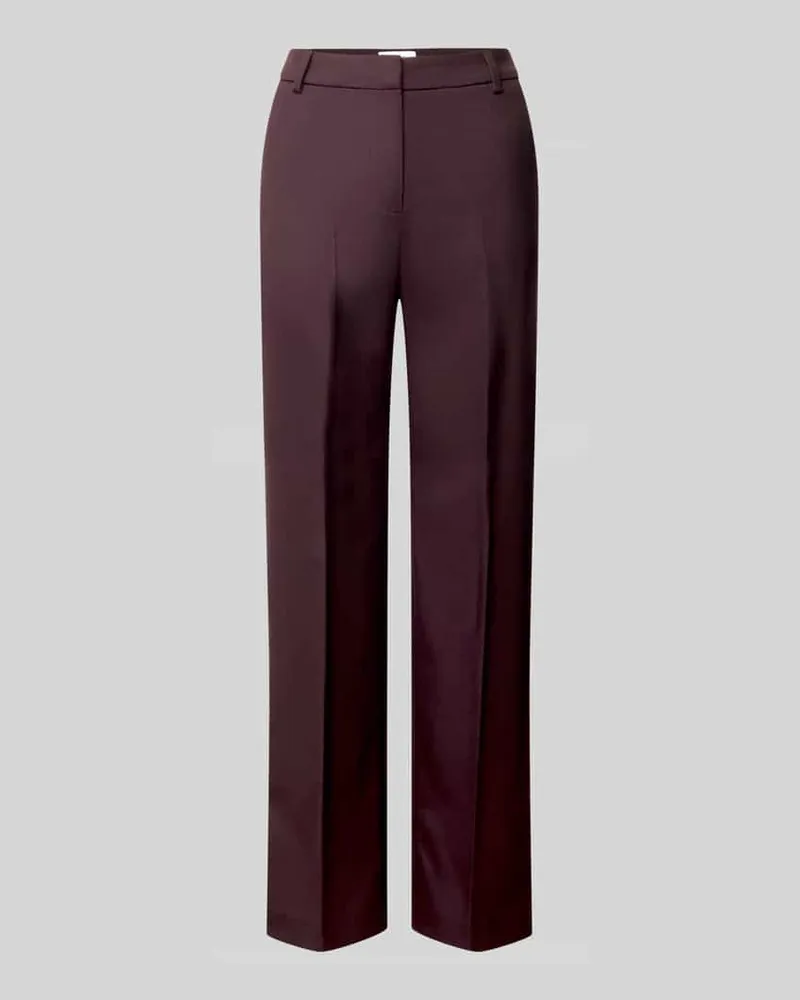 COMMA Hose mit Bügelfalten und Gesäßtasche Bordeaux
