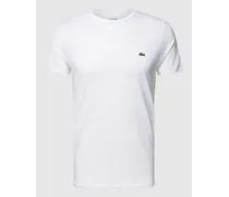 T-Shirt in unifarbenem Design Modell 'Supima