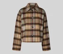 Jacke mit Umlegekragen und Knopfleiste