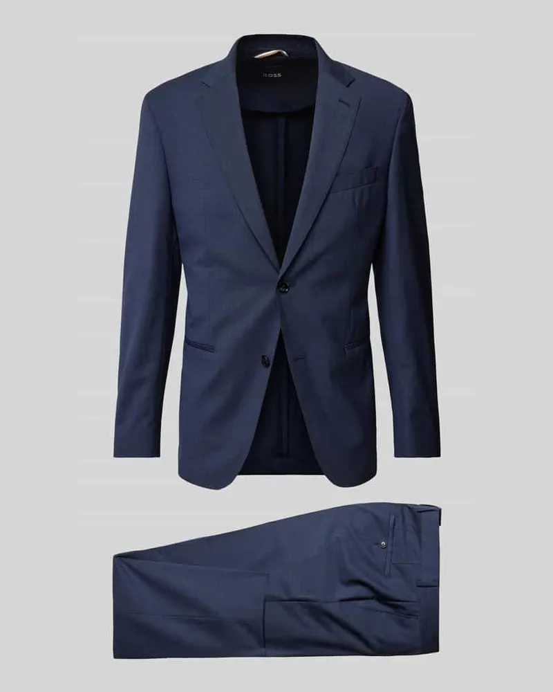 HUGO BOSS Anzug mit feinem Strukturmuster Modell 'Huge Marine