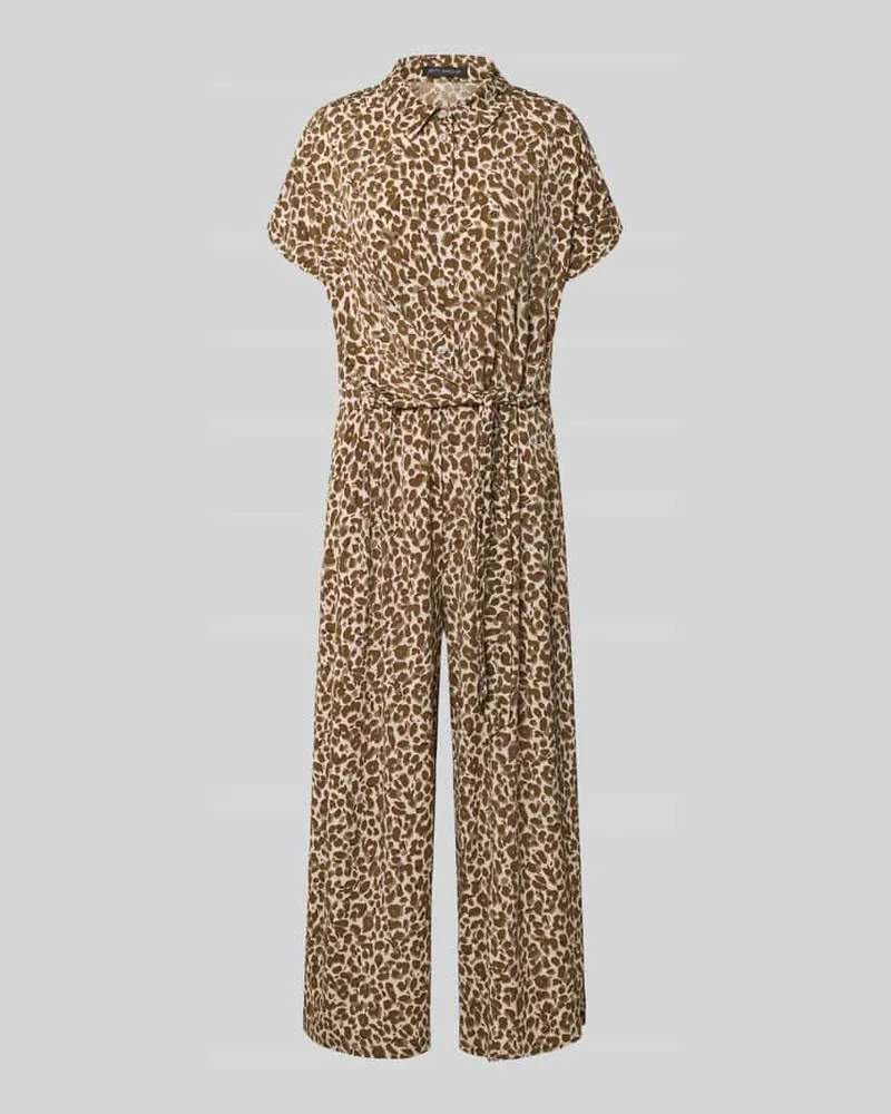 Betty Barclay Jumpsuit mit Allover-Animal-Print Beige