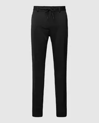 S.Oliver Hose mit elastischem Bund mit Tunnelzug Modell 'JOGGSUIT Black