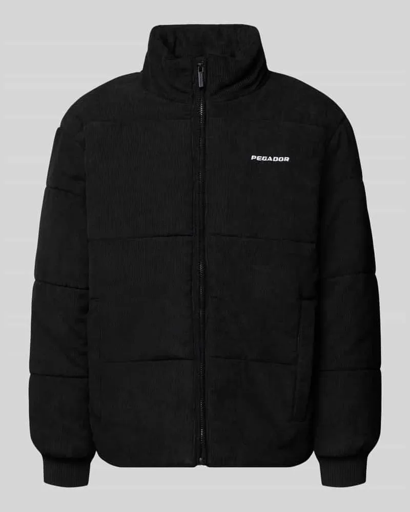 PEGADOR Steppjacke mit Stehkragen Black