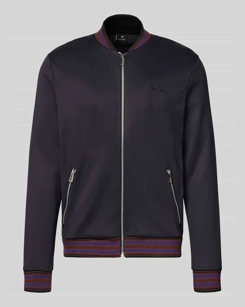 Paul Smith Sweatjacke mit Reißverschlusstaschen Black