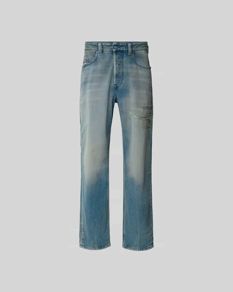 Diesel Relaxed Fit Jeans aus reiner Baumwolle Hellblau