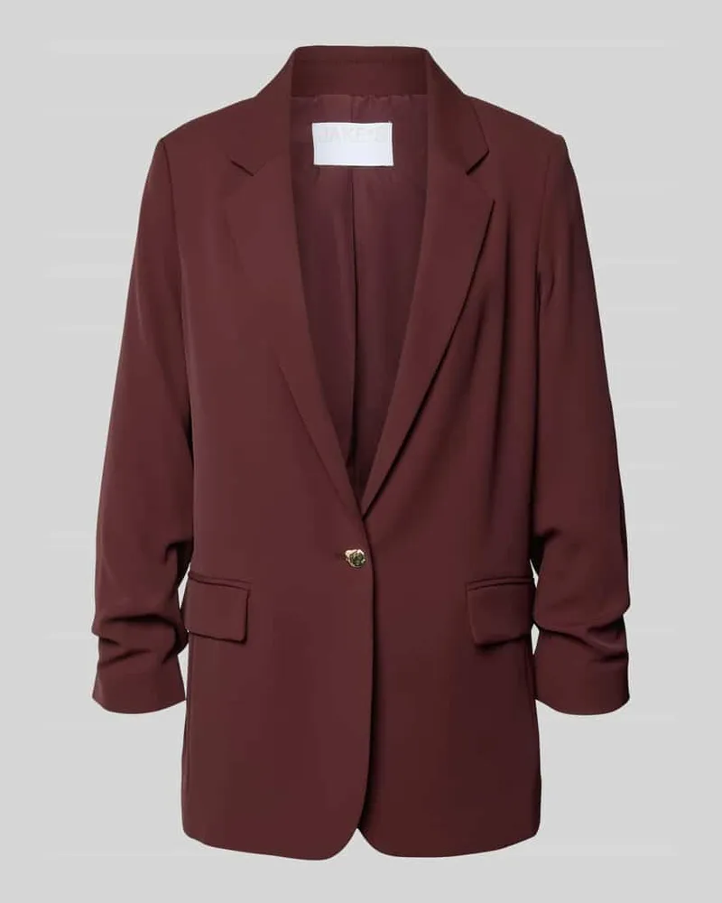 JAKE*S Oversized Blazer mit Raffungen Pflaume