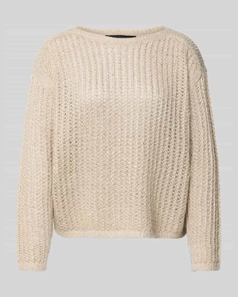 Betty Barclay Strickpullover mit Rundhalsausschnitt Beige
