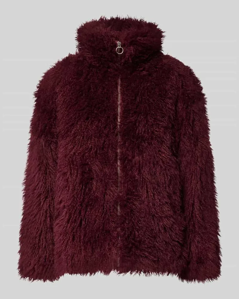 FREEQUENT Jacke aus Kunstfell Modell 'Fine Bordeaux