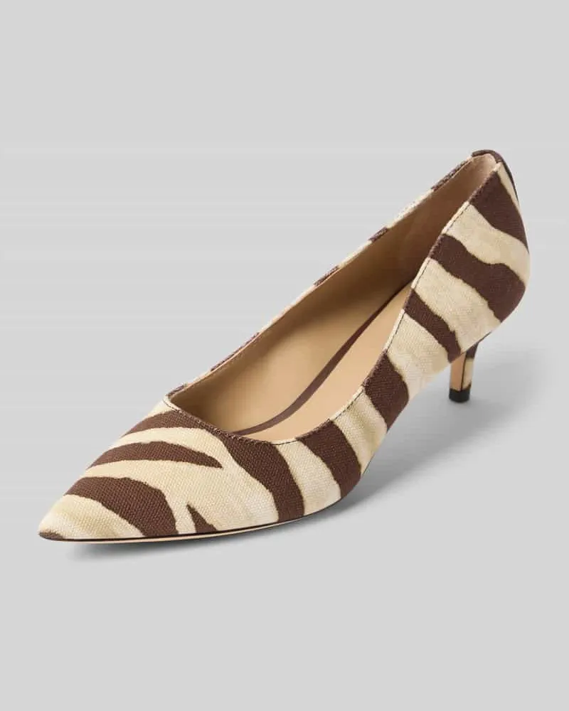 Ralph Lauren Pumps mit Allover-Muster Modell 'Adrienne Offwhite