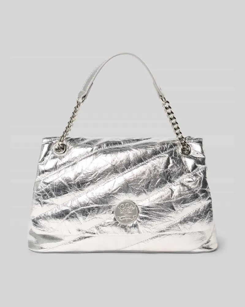 JOOP! Handtasche mit Label-Detail Modell 'frizzare Silber