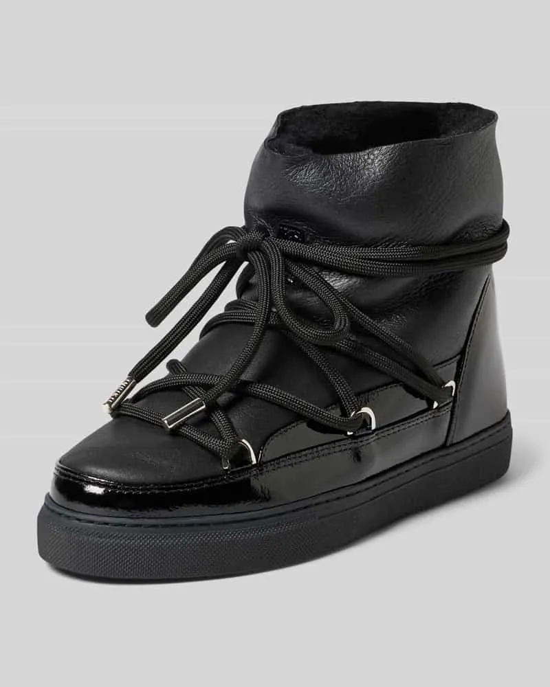INUIKII Snow Boots aus Leder Modell 'GLOSS Black