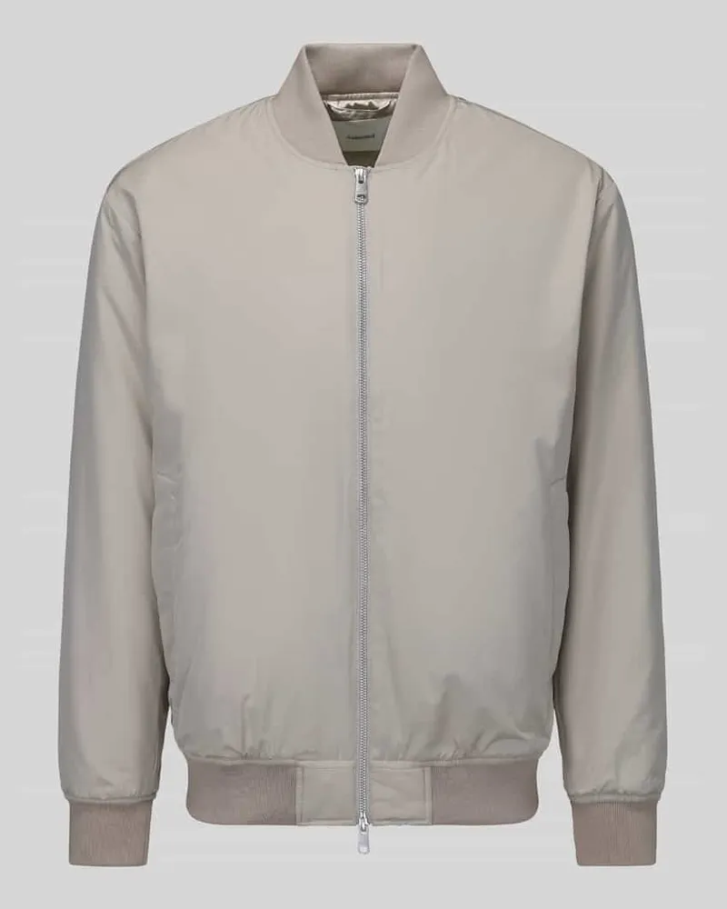 Selected Regular Fit Bomberjacke mit Baseball-Kragen Modell 'CHARLES Offwhite
