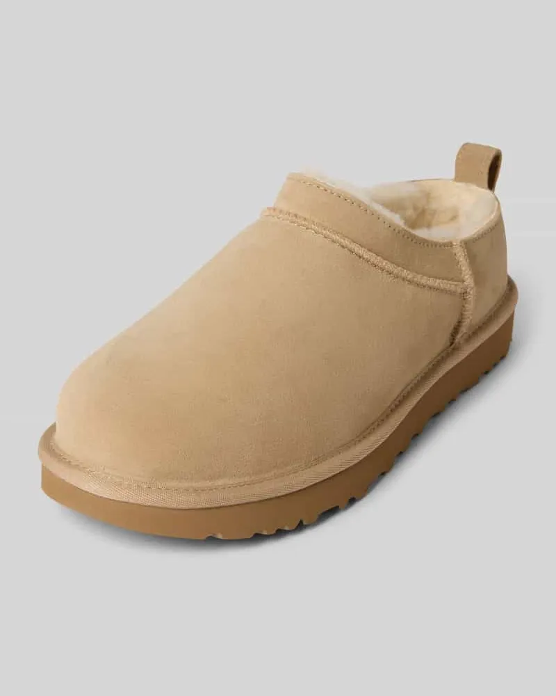 UGG Hausschuhe mit Label-Detail Sand
