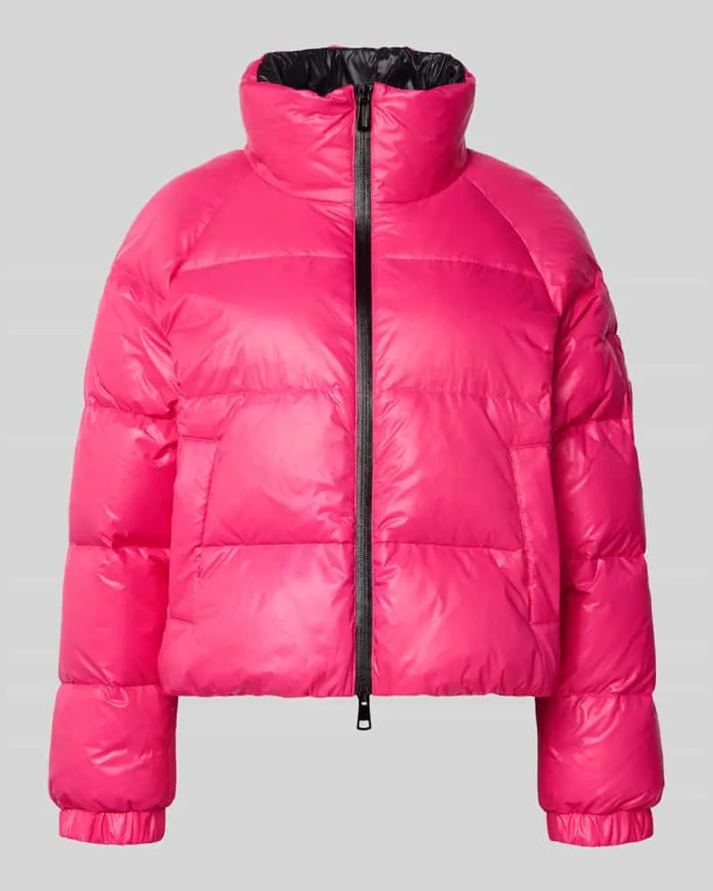 Marc Cain Regular Fit Steppjacke mit gefüttertem Stehkragen Pink