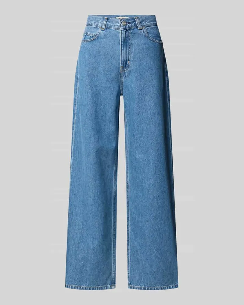 Carhartt WIP Wide Fit Jeans im 5-Pocket-Design Modell 'Jane Hellblau