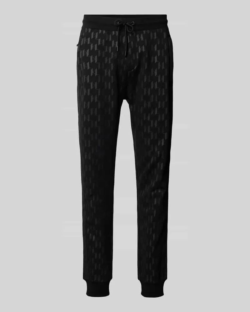 Karl Lagerfeld Sweatpants mit elastischem Bund Black