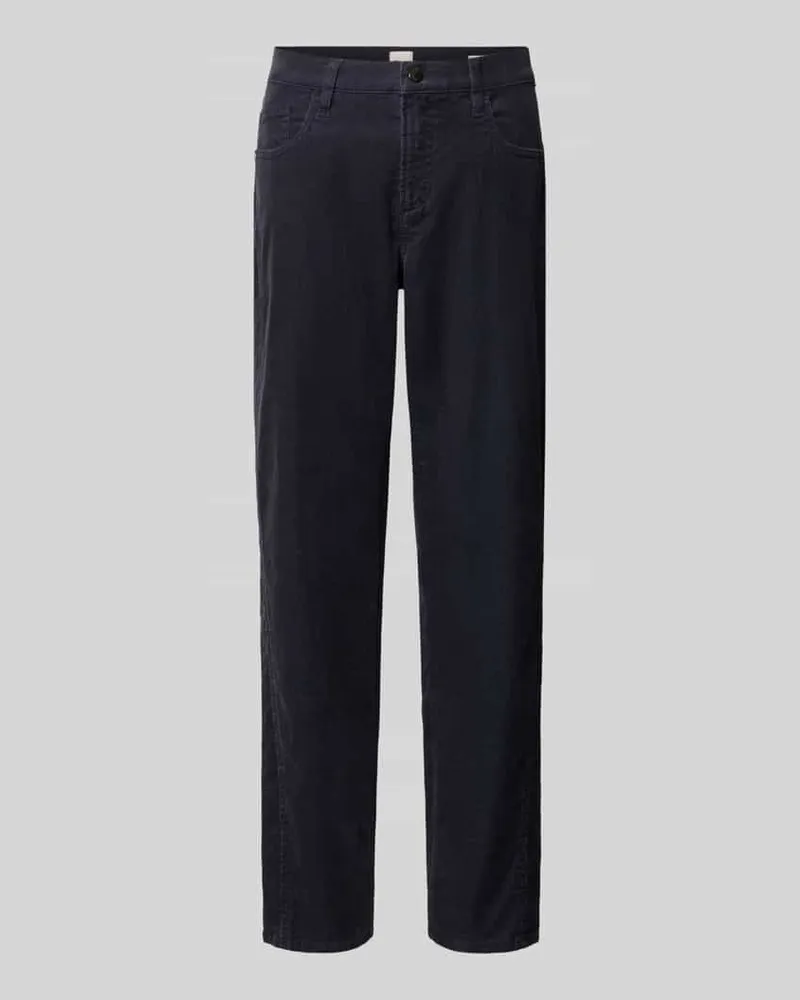 Brax Tapered Fit Cordhose aus Baumwoll-Mix Modell 'MILEY Marine