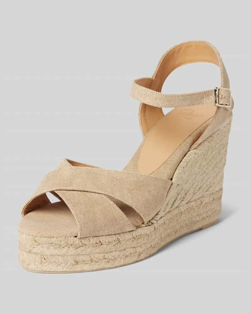 Castañer Wedges mit Fesselriemen Modell 'BLAUDELL Sand