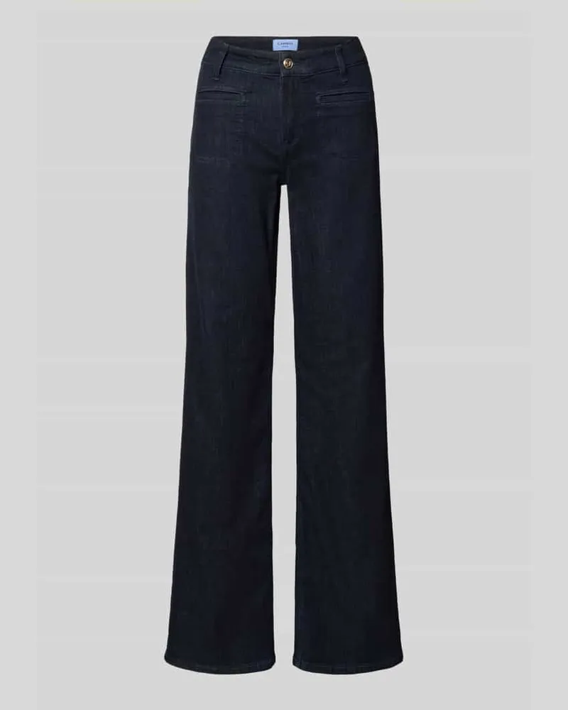 Cambio Straight Fit Jeans aus Baumwoll-Mix Modell 'TESS Dunkelblau