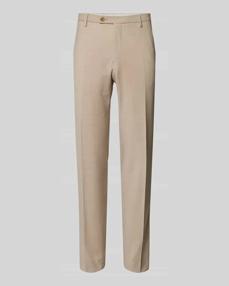CG Stoffhose mit Bundfalten Modell 'Cedric Beige