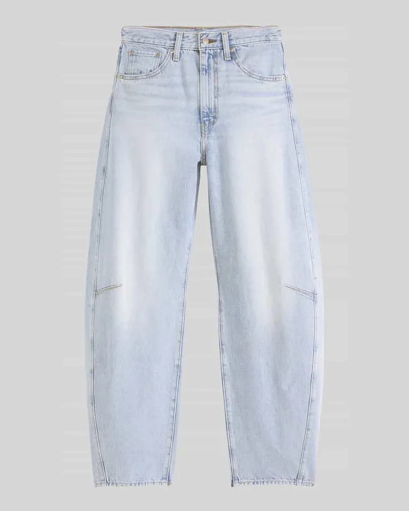 Levi's Wide Leg Jeans aus reiner Baumwolle im 5-Pocket-Design Hellblau