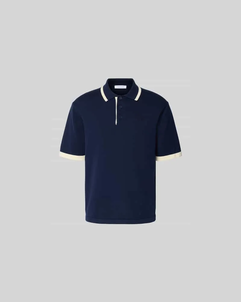 Kitsuné Regular Fit Poloshirt aus Baumwolle Marine
