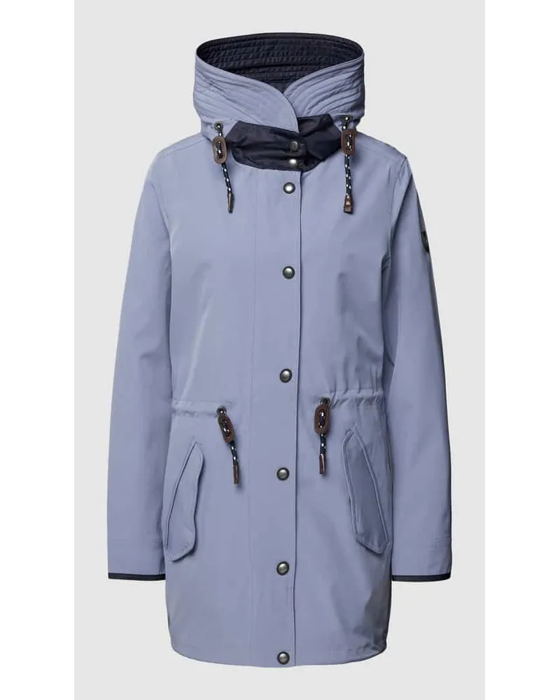 Wellensteyn Parka mit Label-Patch Modell 'SOMMER Blau