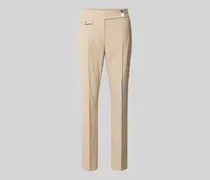 Slim Fit Leinenhose mit Bügelfalten Modell 'INEZ